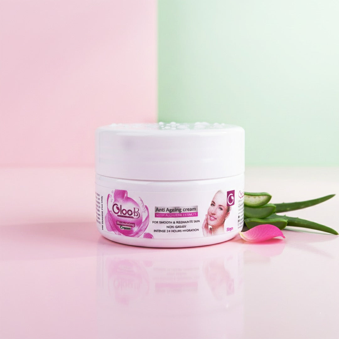 GlooB Anti Ageing & Moisturising Cream with Aloe Vera Extract