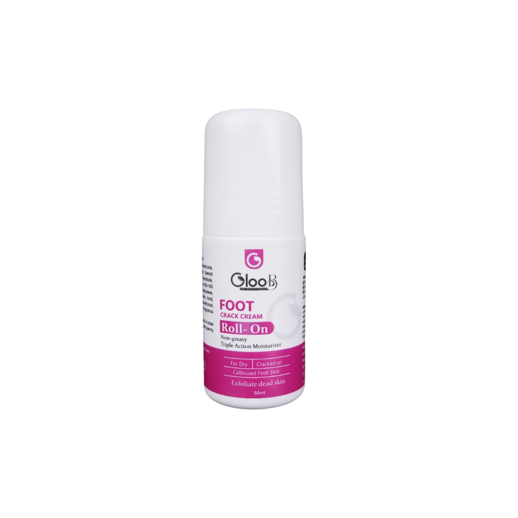 GlooB Foot Crack Cream Roll-On  Non-Greasy | Triple Action Moisturizer