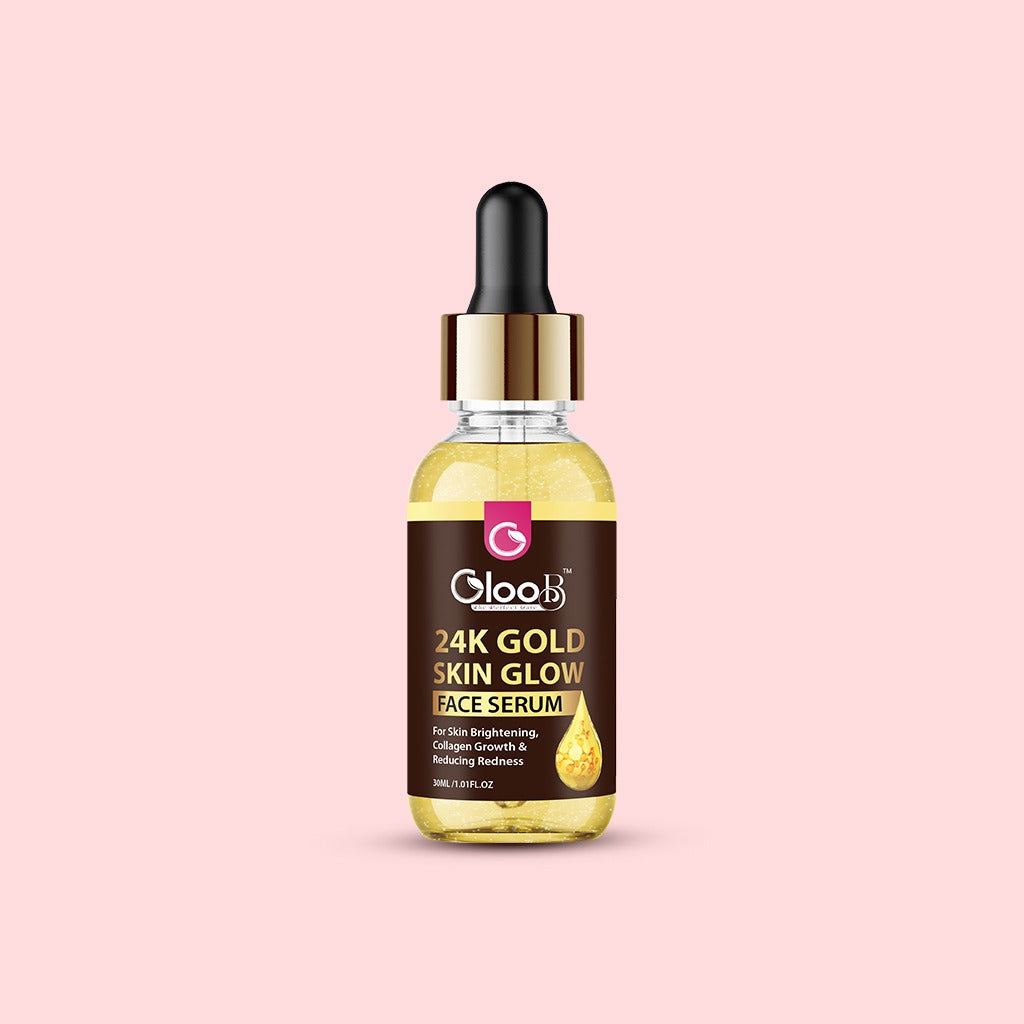 GlooB 24K Gold Skin Glow Face Serum – Brightening, Hydration & Anti-Aging (30 ml)