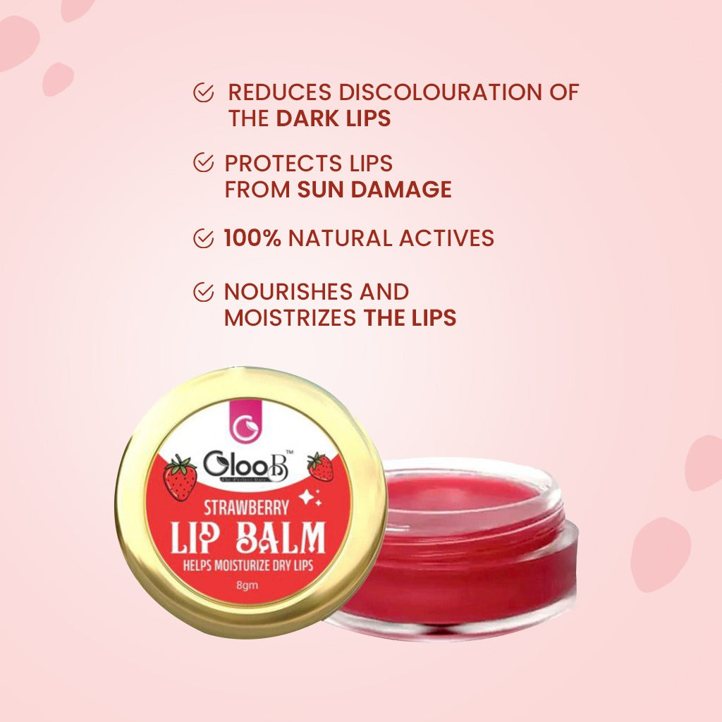 Strawberry Lip Balm – Natural Moisture for Soft, Healthy Lips