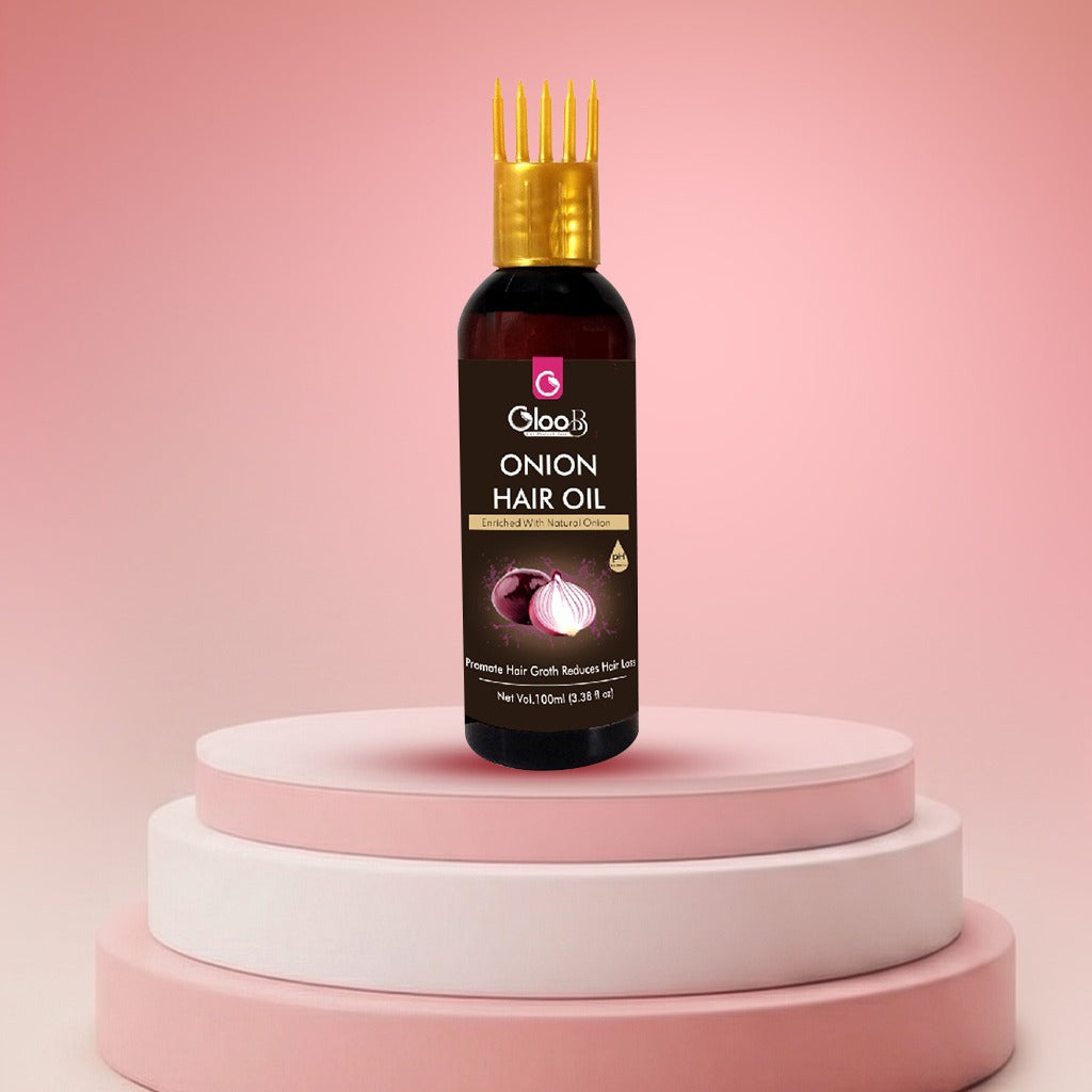 GlooB Onion Hair Oil – Enriched with Natural Onion Extract