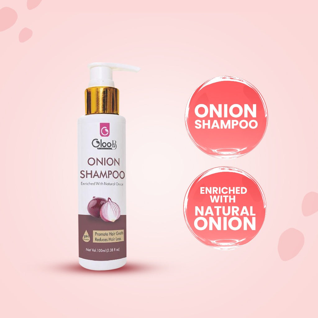 Gloob Onion Shampoo – Enriched with Natural Onion Extract