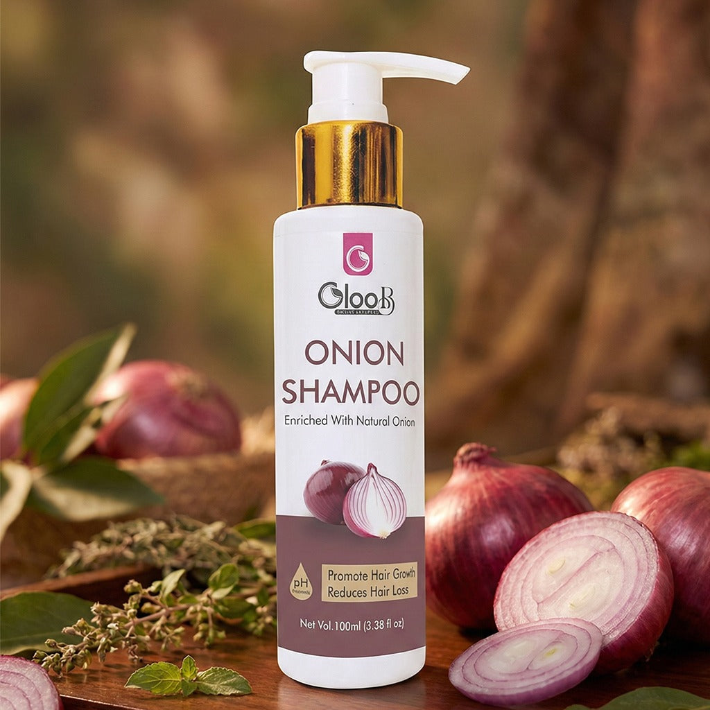 Gloob Onion Shampoo – Enriched with Natural Onion Extract